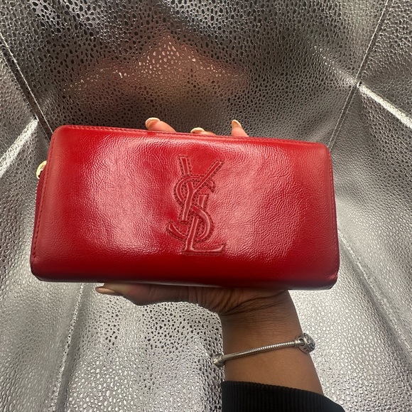 Preloved Red YSL Zippy Wallet with Box and Dust Bag - Picture 9 of 11